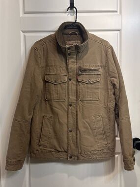 Levi's Men's Field Jacket in Brown Canvas